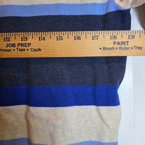 Duluth Trading Co. Shiftless Crewneck Sweater Womens Sz Medium Blue Colorblock - Picture 8 of 12